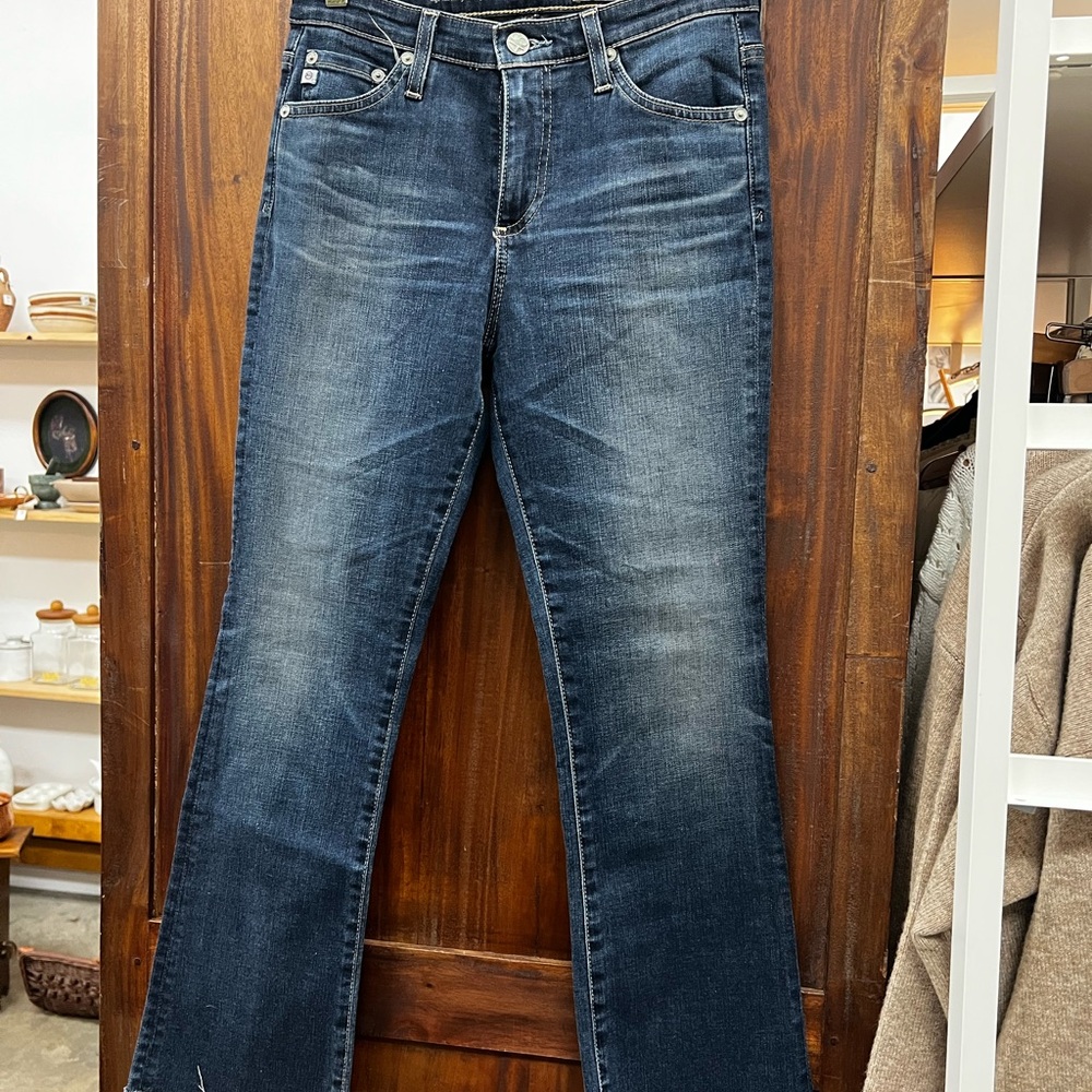AG Adriano Goldschmied Dark Blue Flare Jeans